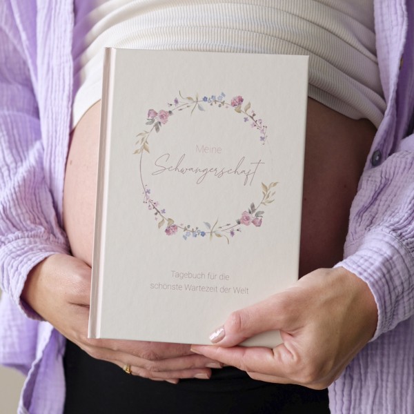 Schwangerschaftstagebuch Rosa Cover