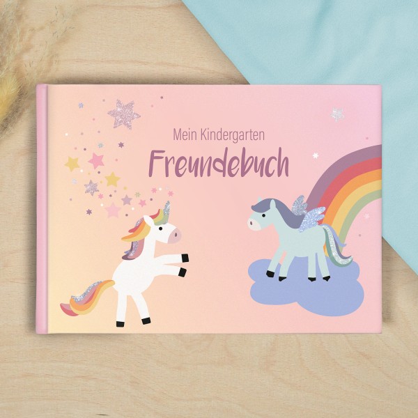 Kindergarten Freundebuch - Einhorn