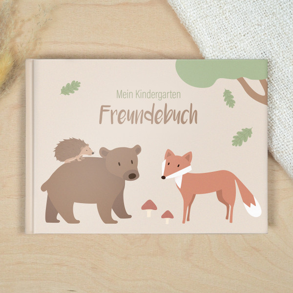 Kindergarten Freundebuch Waldtiere Cover
