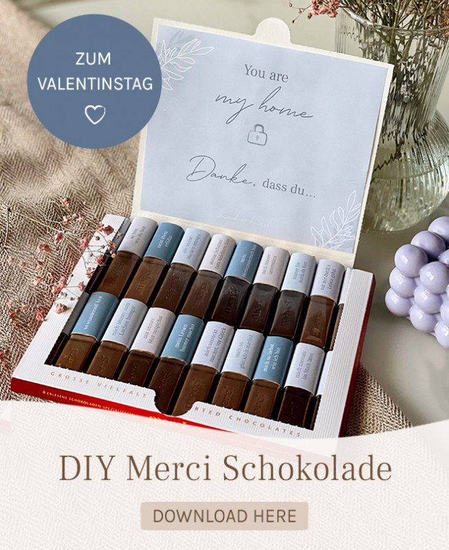 DIY Merci Schokolade